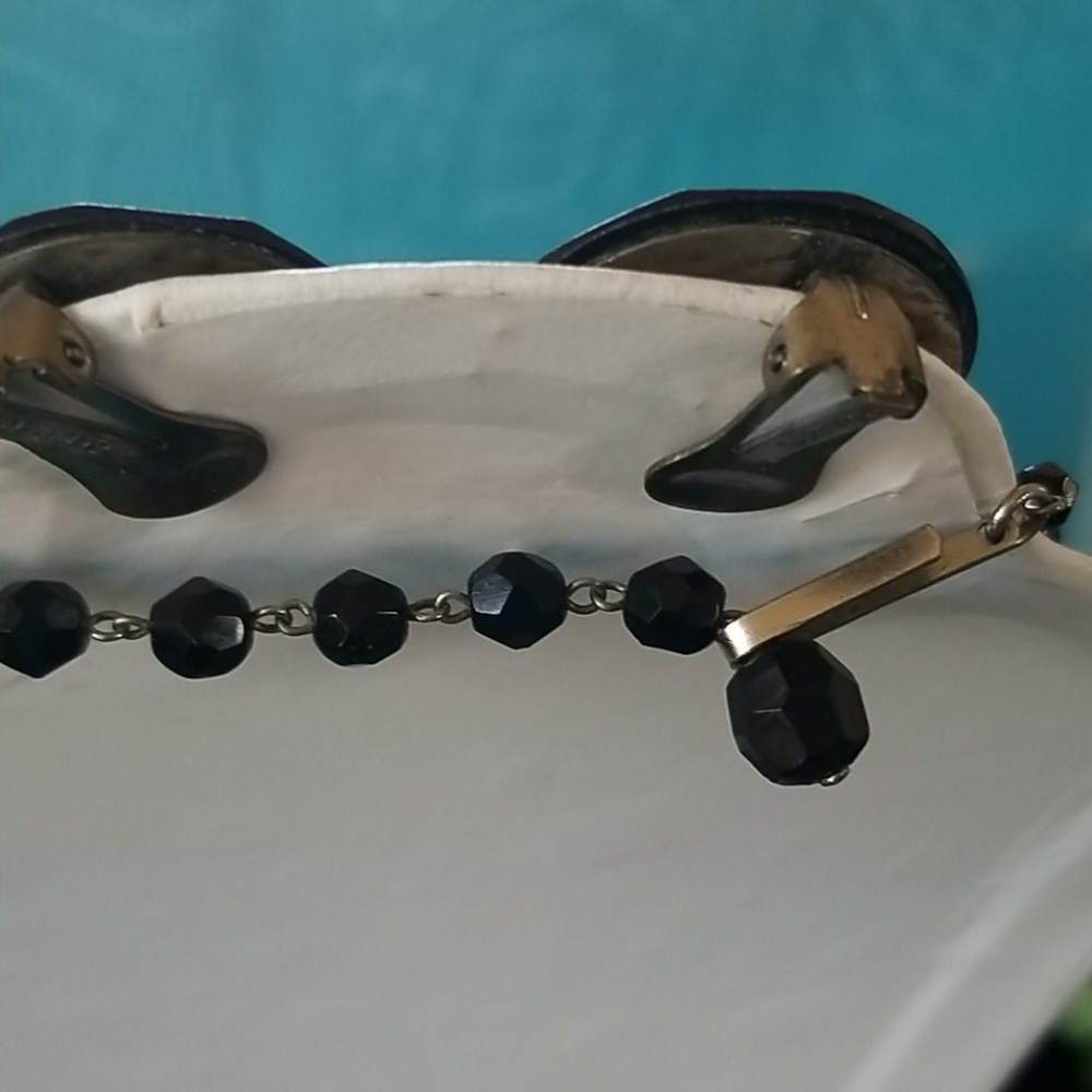 🖤VINTAGE AUSTRIAN NECKLACE AND EARRINGS - Picture 6 of 9